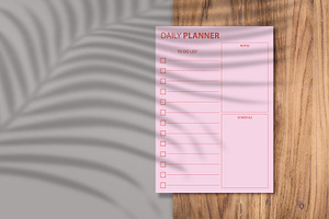 Daily Planner Sheet Design -50