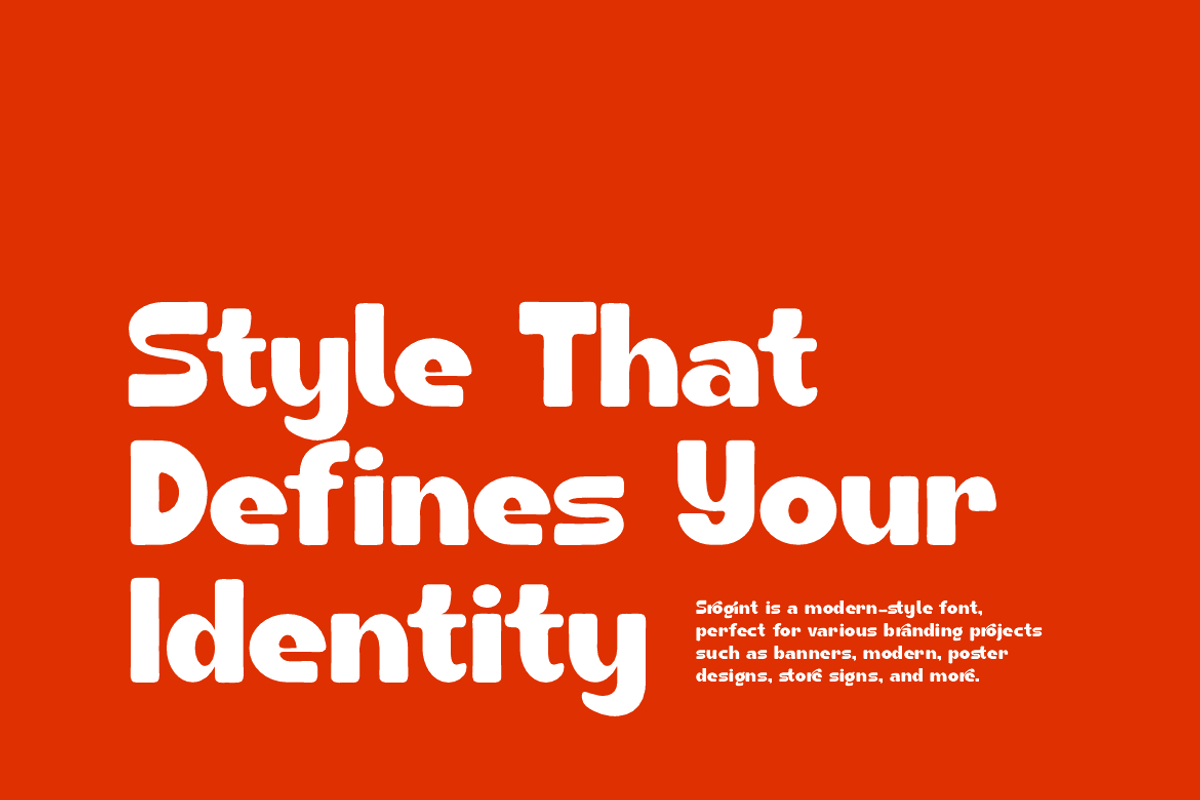 Srogint - Food Display Font, a Sans Serif Font by Iqsiart Studio (Photo 4 of 11)