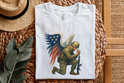 American Soldier Angel Man Praying,, an Illustration by SharpMarketplace (Thumbnail 5 of 9)