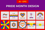 Pride Month Design, a Seasonal Illustration by Lakhan1998 (Thumbnail 1 of 7)