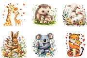 Happy Mother's Day Clipart, Animal, an Illustration by Designking (Thumbnail 2 of 5)
