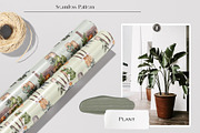 Potted Plant Pattern. Green home., a Pattern Graphic by ma_i_vi (Thumbnail 2 of 13)