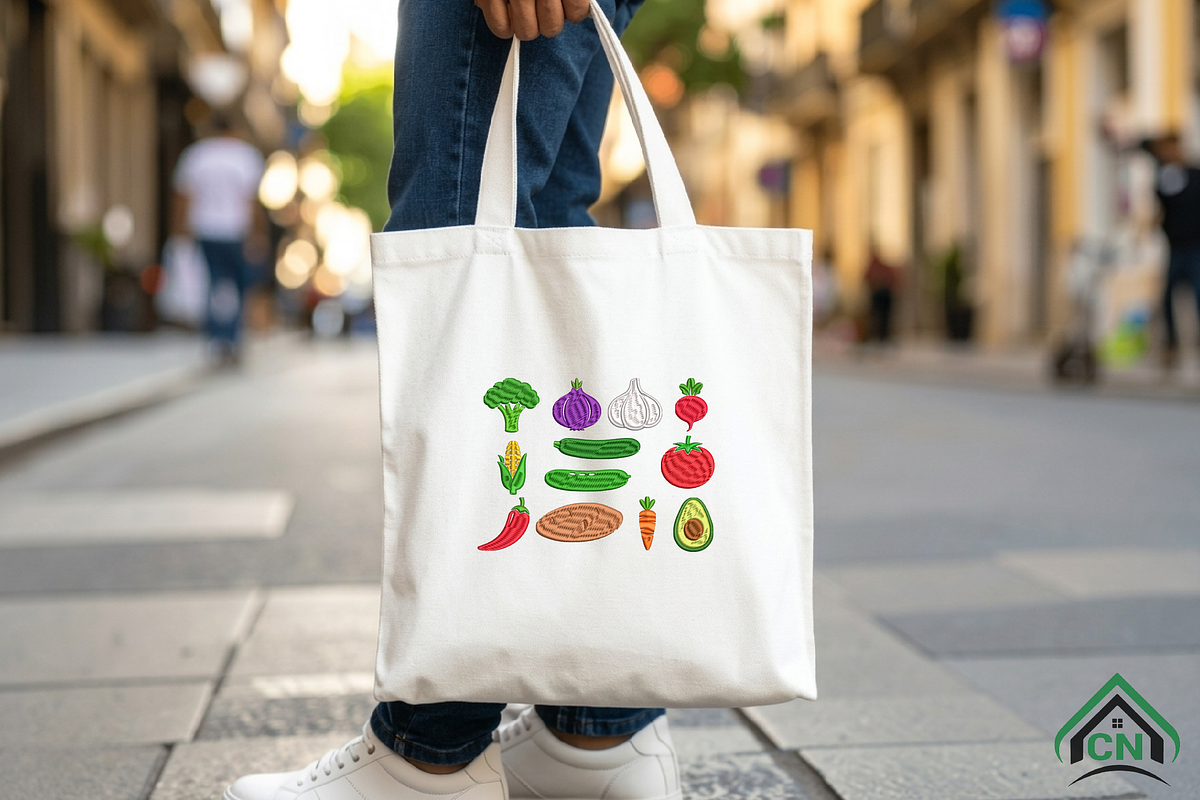 Mini Vegetable Embroidery Designs, an Illustration by Craft Nest (Photo 6 of 6)