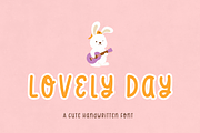 Lovely Day | Cute Handwritten Font, a Handwritten Font by EGAFontStudio (Thumbnail 1 of 6)