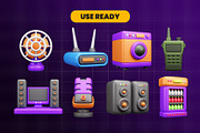 Electronic Appliance 3d Icon Pack, an Object 3D Model by Ui Stock (Thumbnail 3 of 6)