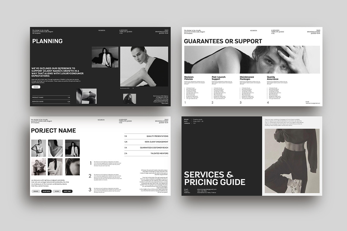 Services Guide Presentation Template, a Presentation Template by Dream-Lab