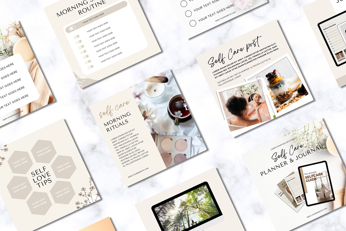 Wellness Instagram Post Templates, a Social Media Template by Social Assumptions (Photo 6 of 10)