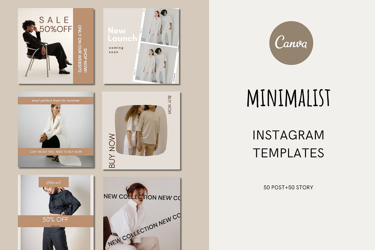 Canva Instagram Fashion Templates, a Social Media Template by Deepa Template Studio (Photo 1 of 10)