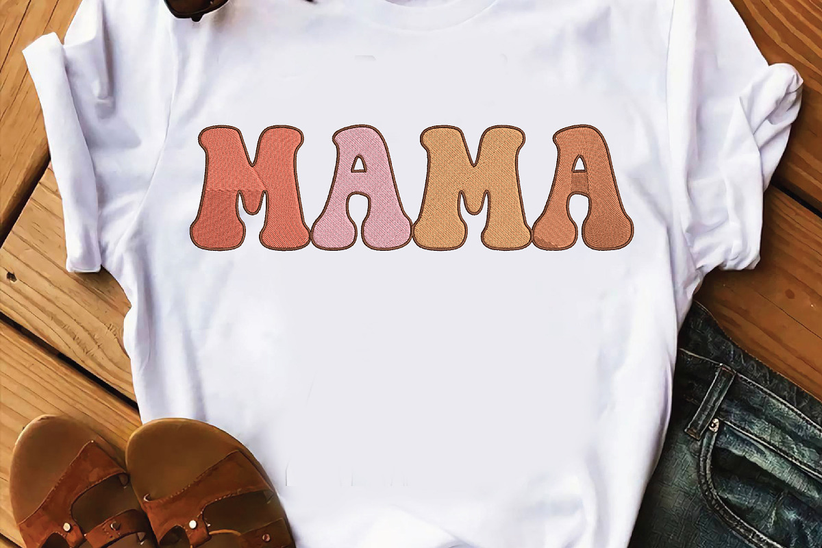 Mama Embroidery Design, an Illustration by CraftArtStudio (Photo 2 of 4)