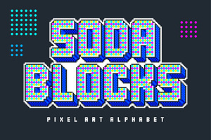 Original pixel alphabet
