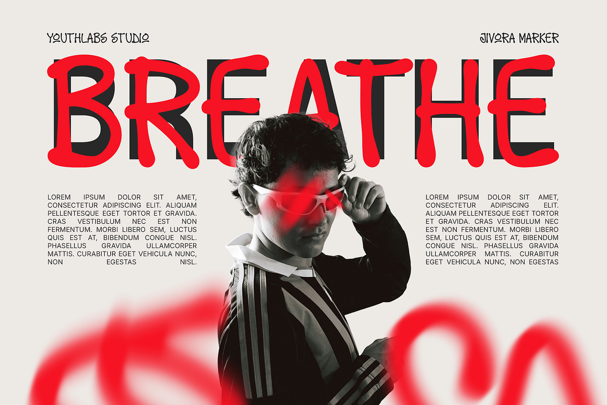 Jivora - Urban Funky Marker Font, a Handwritten Font by Youthlabs Studio (Photo 4 of 15)