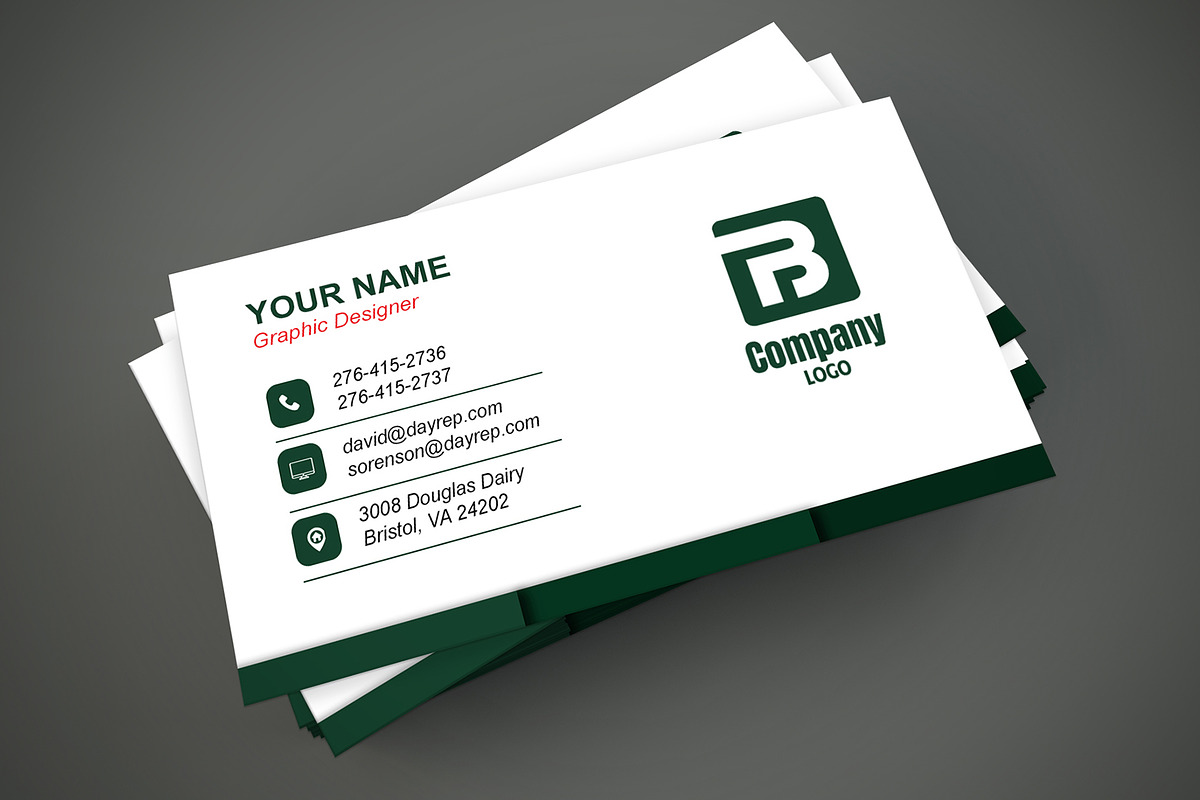 Clean Realtor Card Template PSD preview 6