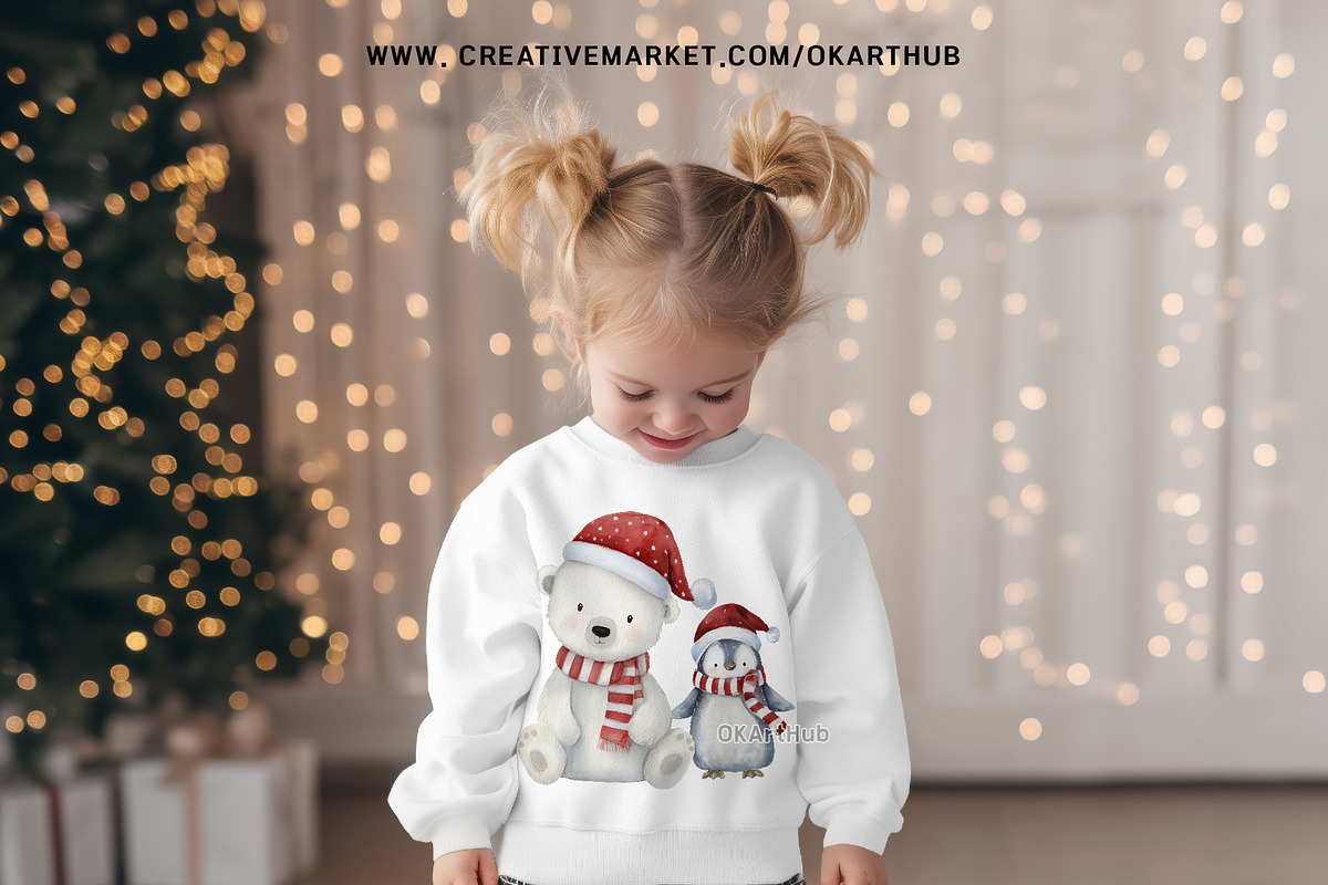 Cute Christmas Clipart – 53 PNG, a Seasonal Illustration by OKArtHub (Photo 7 of 9)