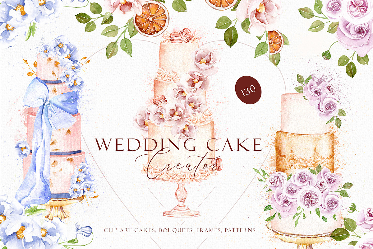 Watercolor personalized cake creator, a Person Illustration by MariGraphic boutique (Photo 1 of 10)