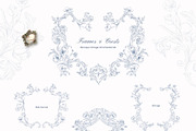 Baroque Vintage Ornamental set, a Decorative Illustration by Yuliia Lashevska (Thumbnail 3 of 19)