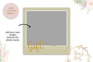 PSD Photo Gift Card Template 6