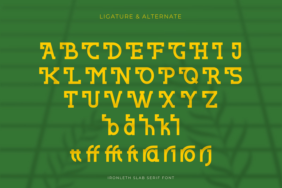 Ironleth - Slab Serif Typeface Font, a Slab Serif Font by Rishsketch (Photo 5 of 15)