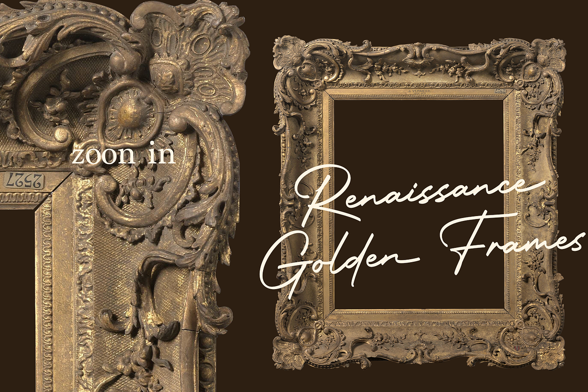 Renaissance Golden Frames Cliparts, an Object Graphic by Lilithcollageart (Photo 6 of 14)