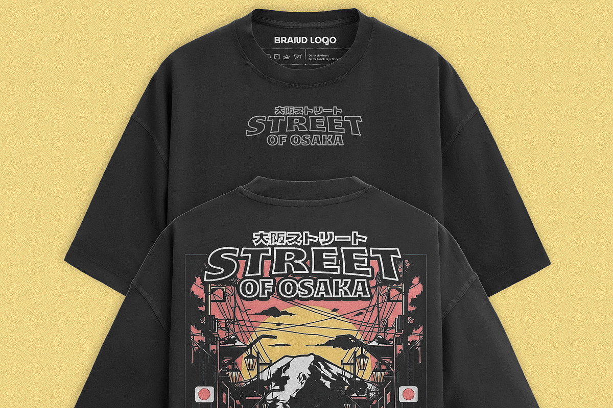 Professional oversize T-Shirt Mockup, a Shirt Mockup by NH graphic (Photo 10 of 11)