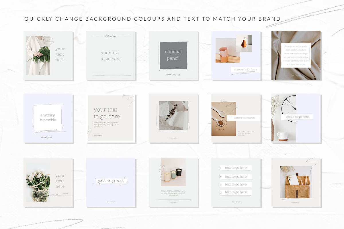 Minimal Canva Instagram Template, a Social Media Template by CreativeWilderness (Photo 4 of 12)