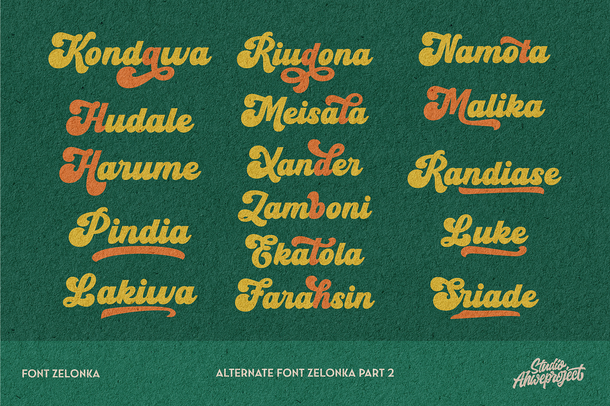Zelonka, a Script Font by ahweproject (Photo 20 of 21)