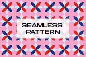 Pink Floral Geometrical Pattern