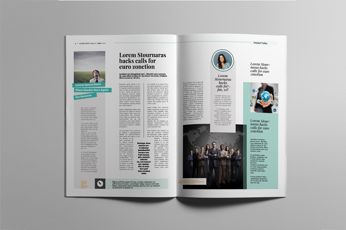 Letter News | Newsletter Template, a Magazine Template by spidergraph