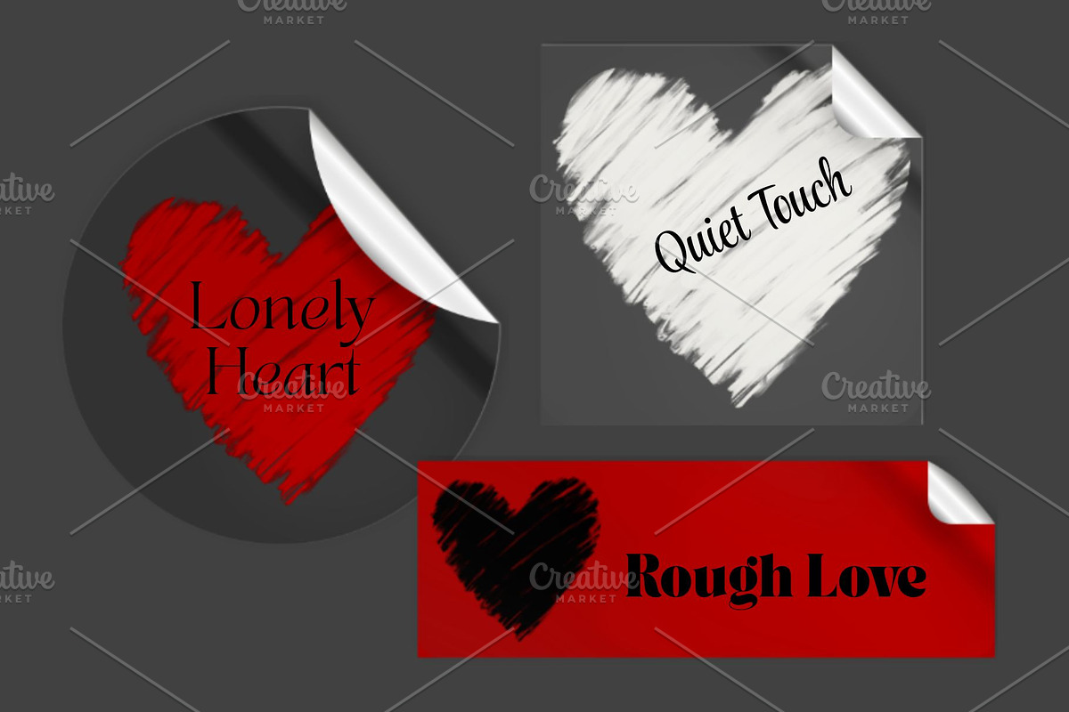 “Textured Heart Clip Art Collection, an Object Graphic by StudioLapis (Photo 3 of 7)