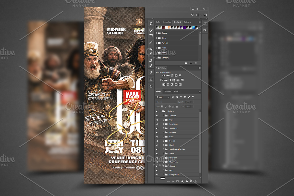 Make Room for God Church Flyer PSD, a Social Media Template by church flyer templates (Photo 5 of 12)