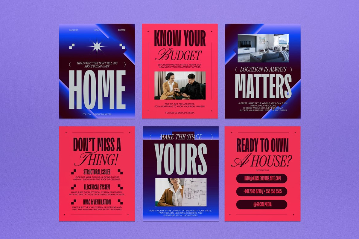 Real Estate Instagram Set preview 2