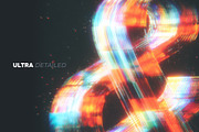 Optical Hologram Letters Overlays, a Symbol Font by PhotoSpirit (Thumbnail 6 of 8)