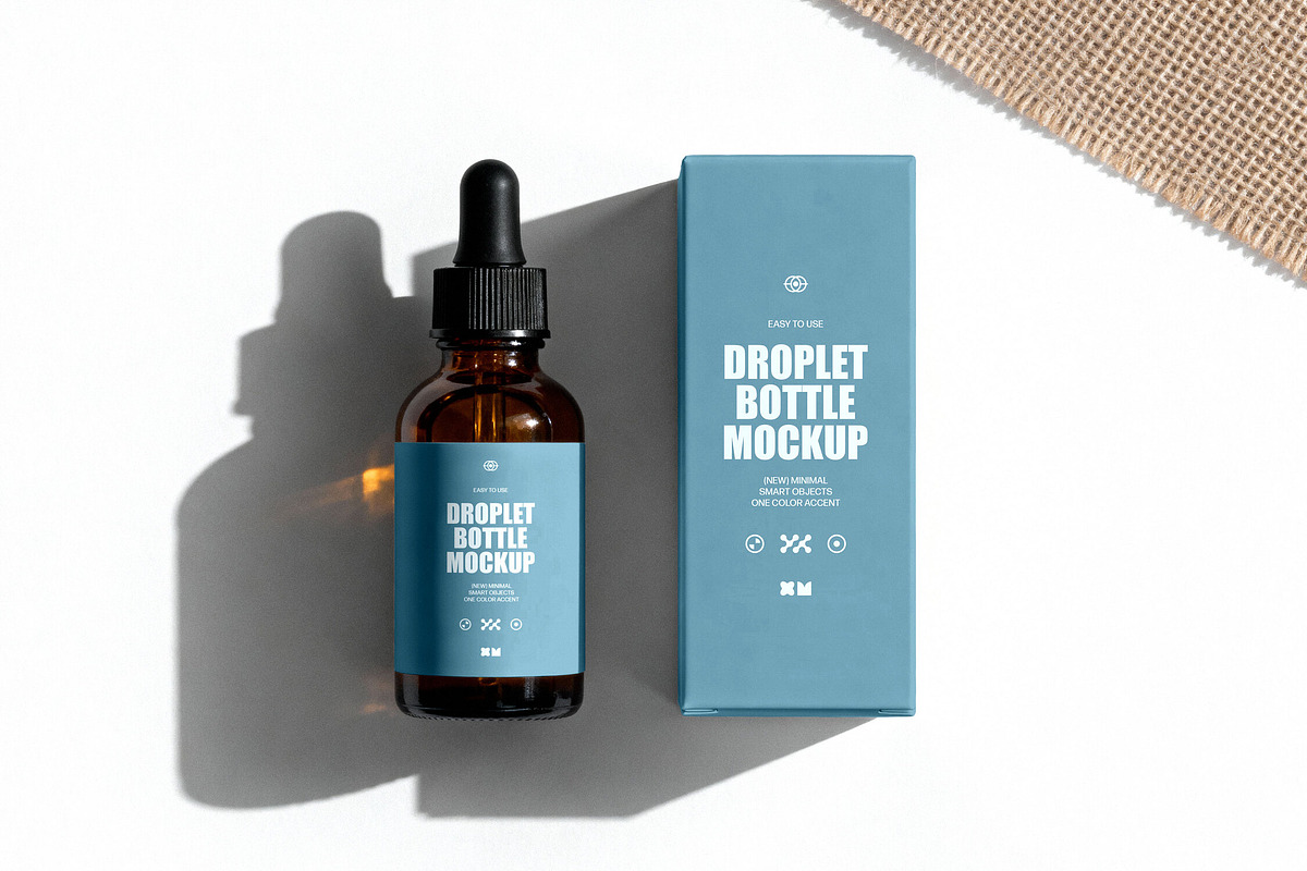 Serum Droplet Bottle Mockup, a Packaging Mockup by Design Squad (Photo 4 of 4)