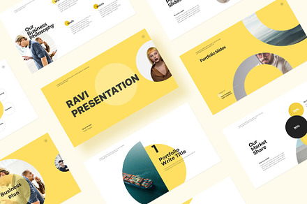 RAVI - Minimalist Presentation, a Presentation Template by TemplateZuu
