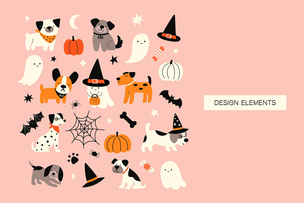 Happy Dog Halloween, an Animal Illustration by EltaMaxArt (Photo 2 of 6)