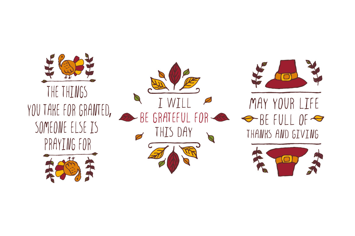 Handdrawn Thanksgiving elements, a Decorative Illustration by AV Design (Photo 2 of 4)
