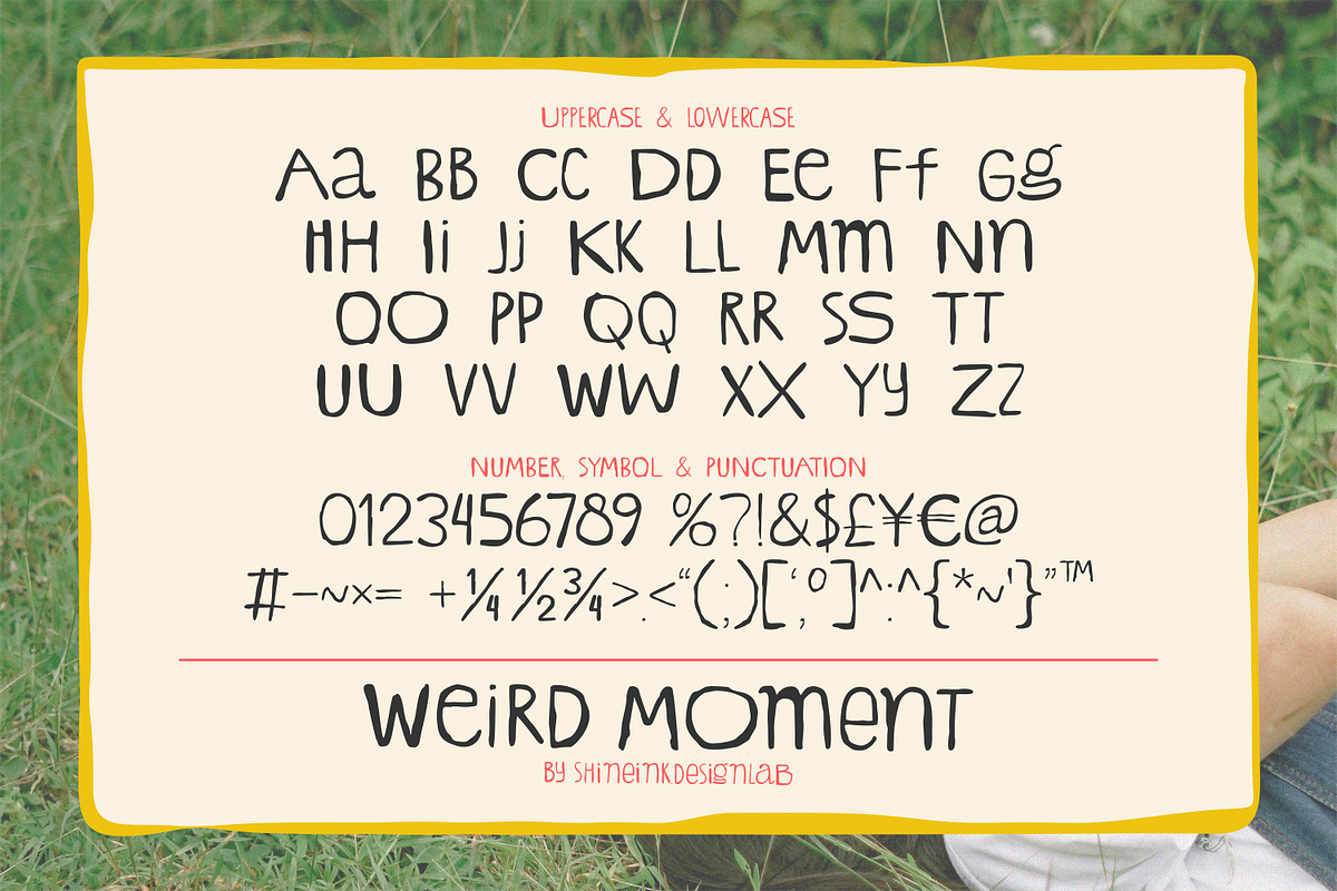Weird Moment – HandDrawn Quirky Font, a Handwritten Font by shineink.designlab (Photo 11 of 13)