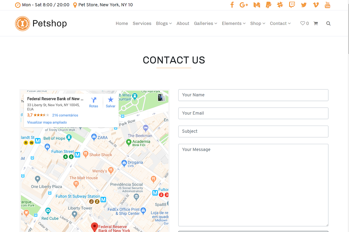 Petshop & Pet Care WordPress Theme, a WordPress Template by Visualmodo (Photo 23 of 30)