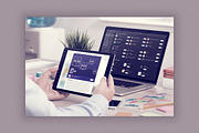 iPad Showcase Responsive Mockups, an iPhone Mockup by Mockups & Illustrations (Thumbnail 2 of 9)