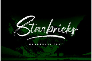 Starbricks - Handbrush Font