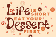 Melting Dessert - Display Font, a Script Font by PutraCetol Studio (Thumbnail 3 of 11)