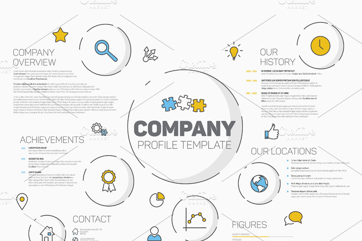 Modern Company Profile Template, a Presentation Template by Orson (Photo 2 of 2)