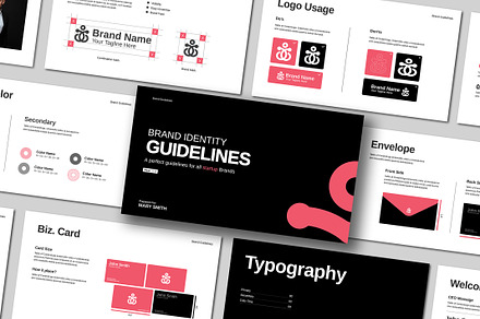 Brand Guidelines Template, a Presentation Template by Mighty-Slide
