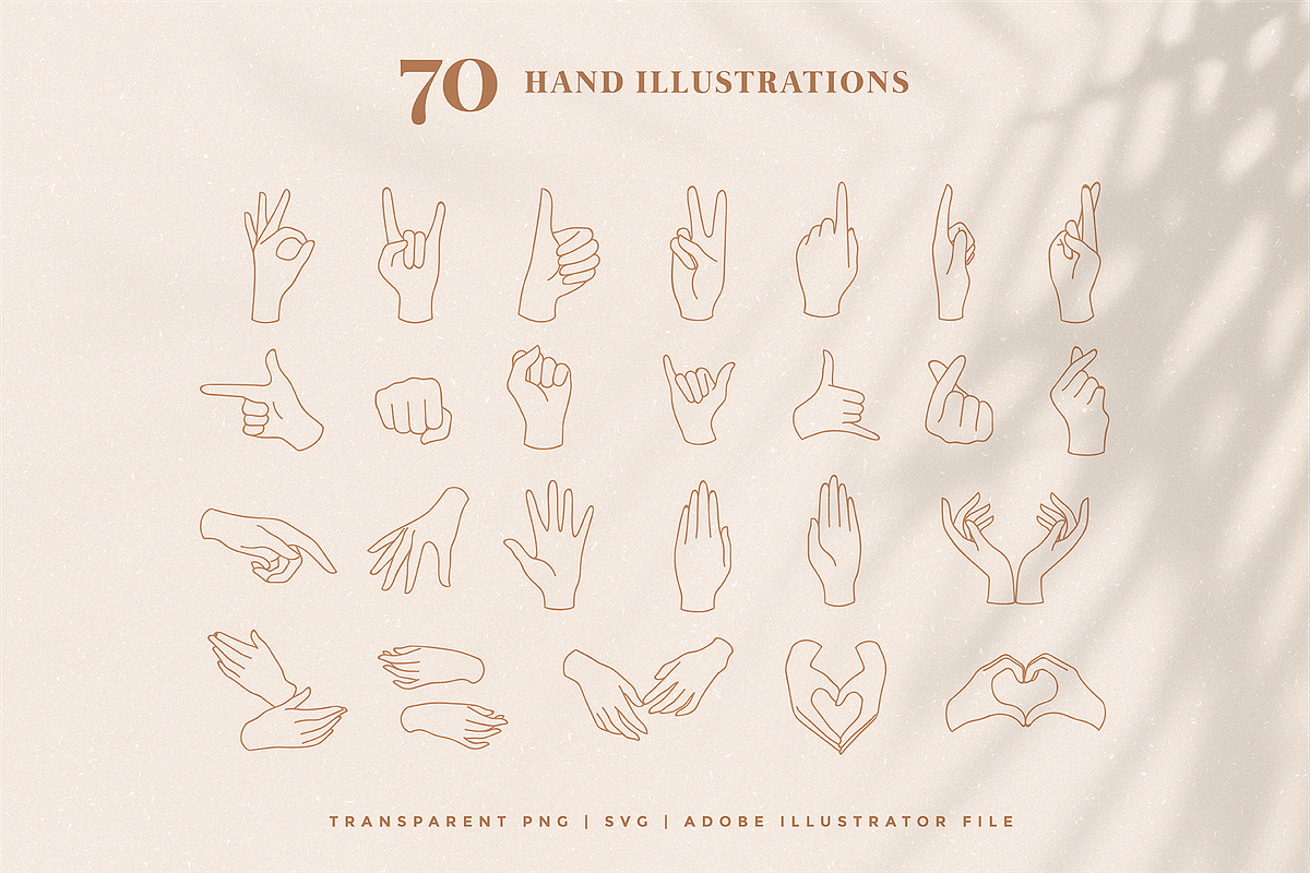 Hand Logo Line Illustrations, an Illustration by Rough Edges Supply Co. (Photo 3 of 12)