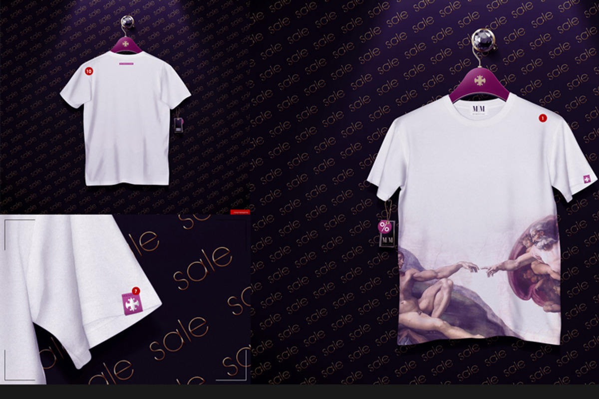 Men's T-shirt On 5 Stages Mock-up, a Hoody Mockup by Mocca Mockups Store (Photo 56 of 69)