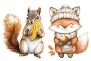 Yellow & Green Autumn Clipart PNG, an Illustration by CitraGraphics (Thumbnail 4 of 6)