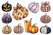 Watercolor pumpkins PNG Clipart, a Food Illustration by Whimsy Brush Studio (Thumbnail 3 of 6)