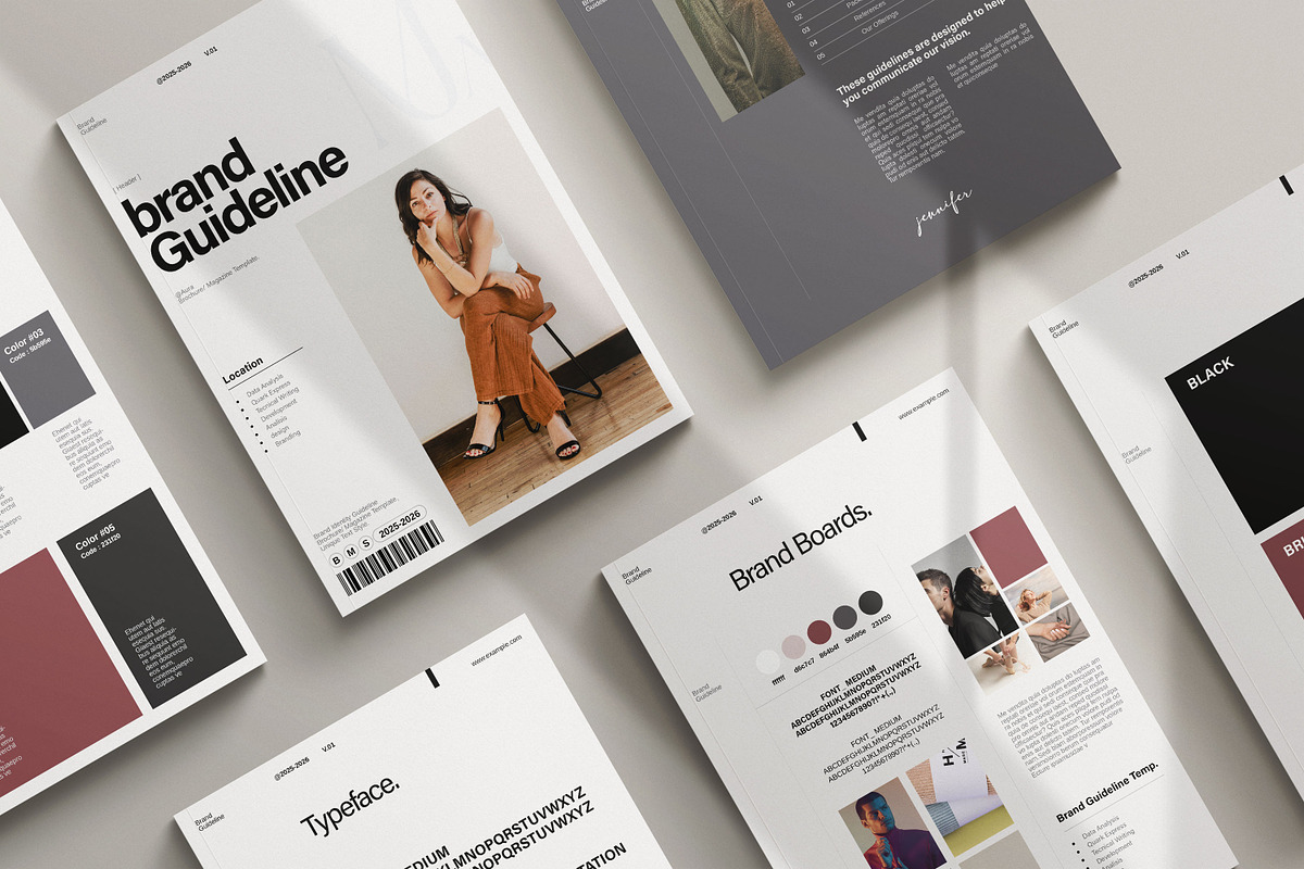 Brand Guideline Brochure Template, a Brochure Template by Work_Stock (Photo 2 of 6)
