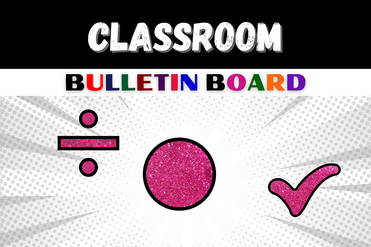 Pink Sparkling Bulletin Board, a Templates & Theme by Premium Digital Templates (Photo 3 of 3)