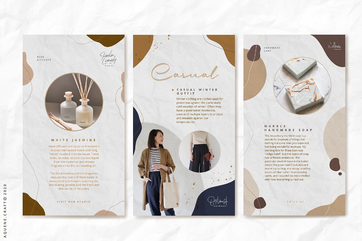 Abstract Earth Tone Instalove, a Social Media Template by aquene (Photo 4 of 10)