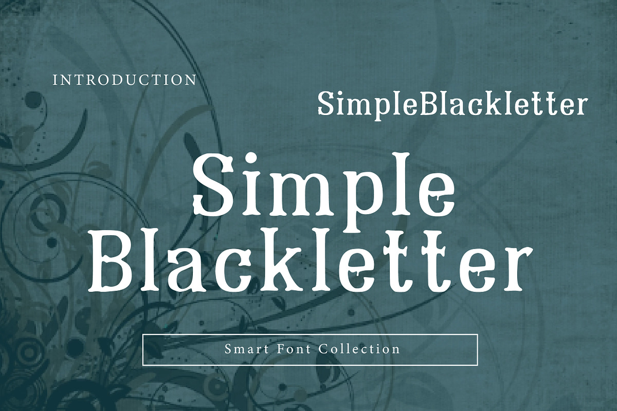 Simple Blackletter, a Blackletter Font by Wow Magic (Photo 1 of 3)